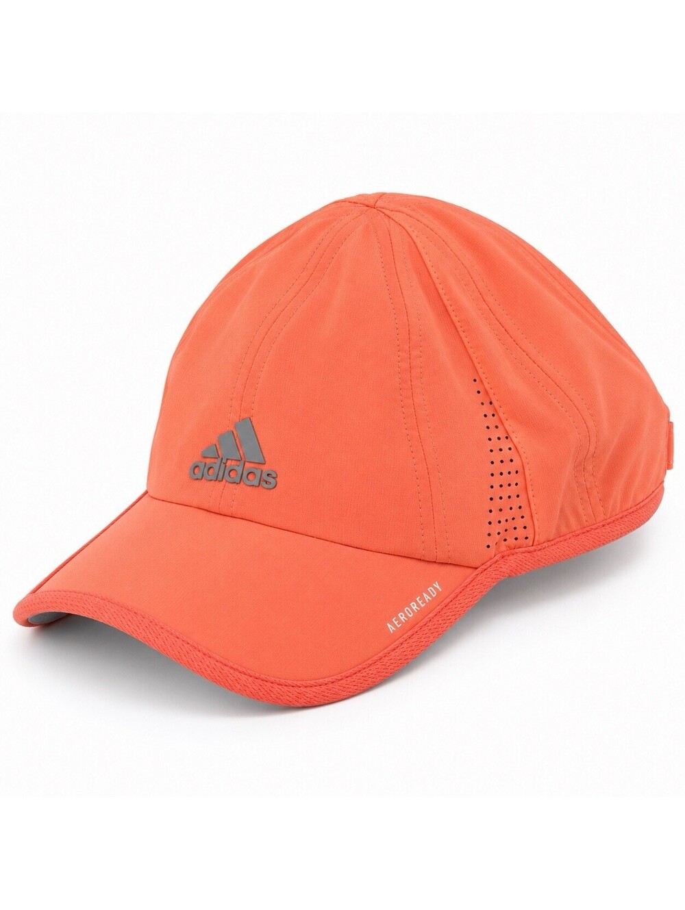 Adidas AEROREADY Running Hat Cap Coral Orange Reflective Adjustable Performance